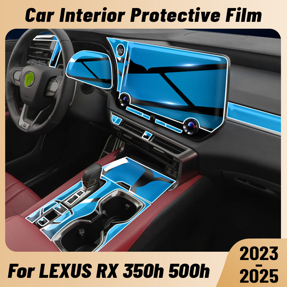 Anti-scratch Car Interior Center Console Media Dashboard Navigation TPU Protector Film For LEXUS RX
