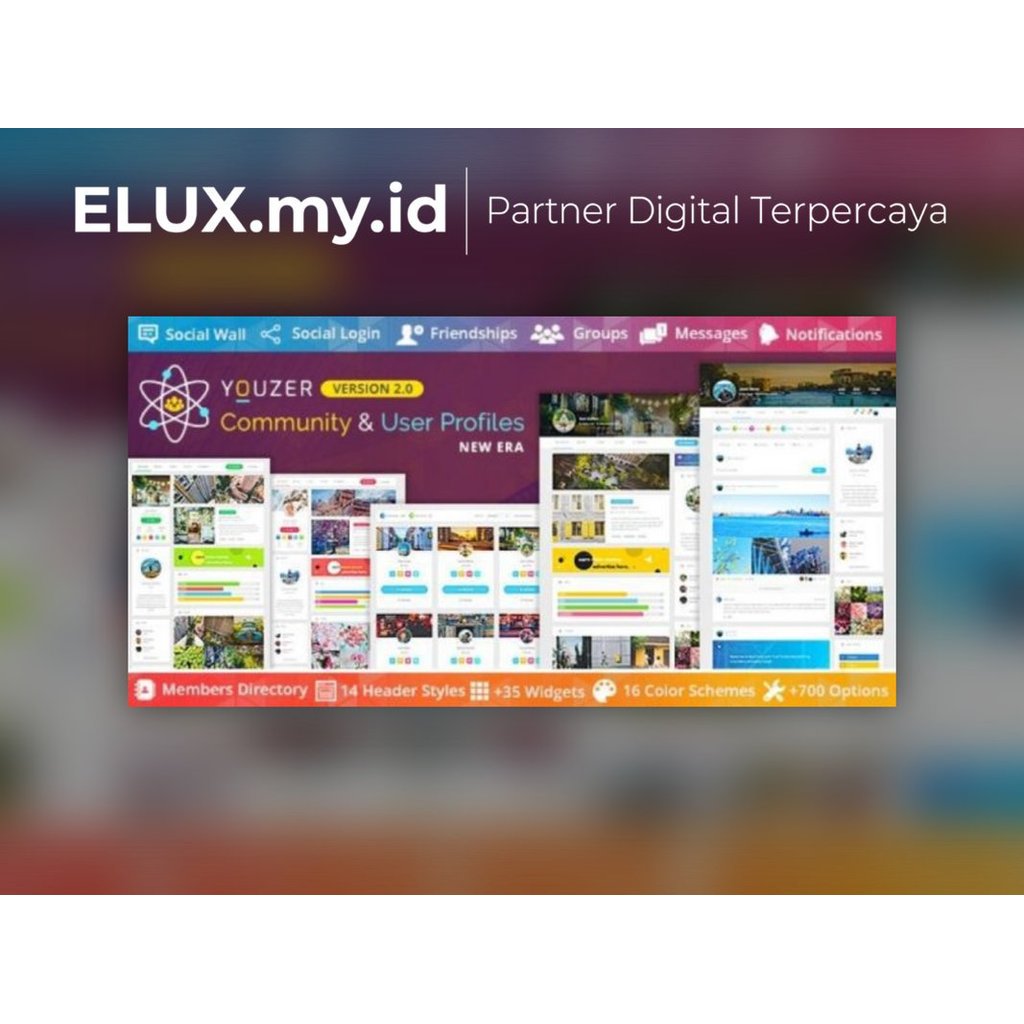 Youzer & Addons - Buddypress Community Wordpress User Profile Plugin Original Unlimited Domain Lifet