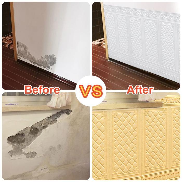 "New" Wallpaper Dinding 3D Foam Motif PINTU BATIK 70x90 CM TEBAL 5MM Wallpaper Walfoam 3D