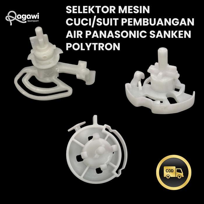 SELECTOR MESIN CUCI ATAU SWITCH PEMBUANGAN AIR MESIN CUCI UNTUK MERK POLYTRON SANKEN DAN PANASONIC