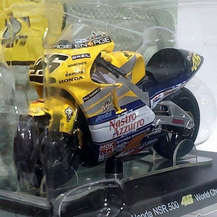 Leo Models Honda NSR 500 Repsol Moto GP Valentino Rossi World Champion 2001 Skala 1:18 Miniatur