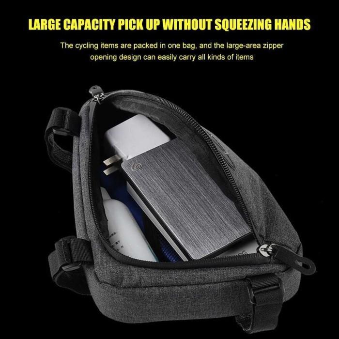Best Seller Roswheel Tas Sepeda Mtb Roadbike Triangle Frame Bag Bike Pouch 12657 Original