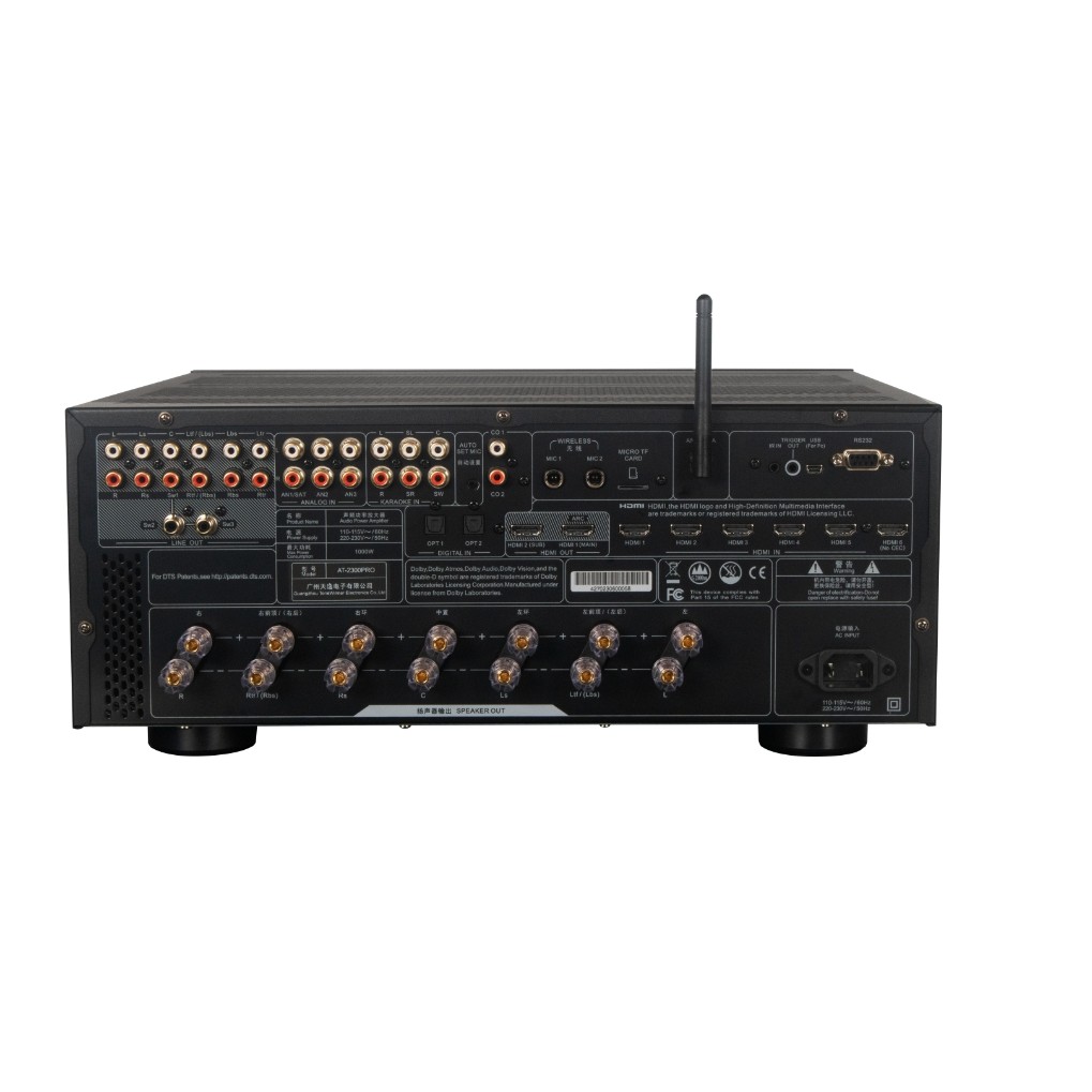 Tone winner AT-2300PRO 7.3.4 Dolby Atmos decode 4K cinema amplifier av amplifier karaoke