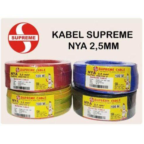 Kabel Listrik Nya 1 X 2.5Mm Supreme Tunggal Roll (100M )