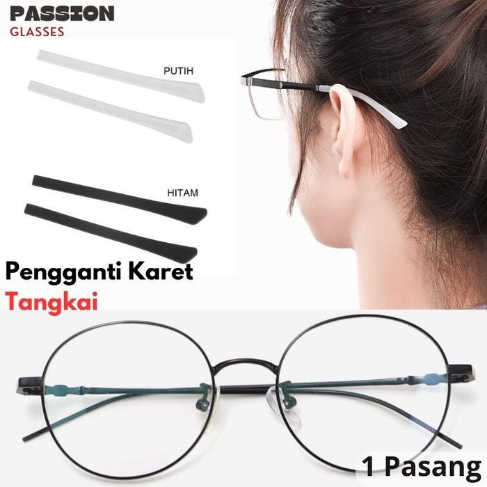 Karet Pengganti Gagang Kacamata Silikon Pengait Ear Hook serta Pengganjal Tangkai Kacamata - 1