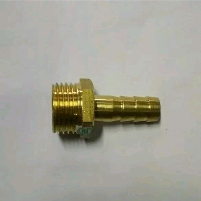 NOZEL Selang Gas Kompor Kuningan Water Heater Drat Luar 1/2"