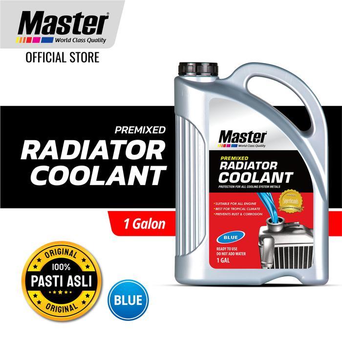 Master Radiator Coolant Premixed Blue 1 Gal Air Radiator Mobil