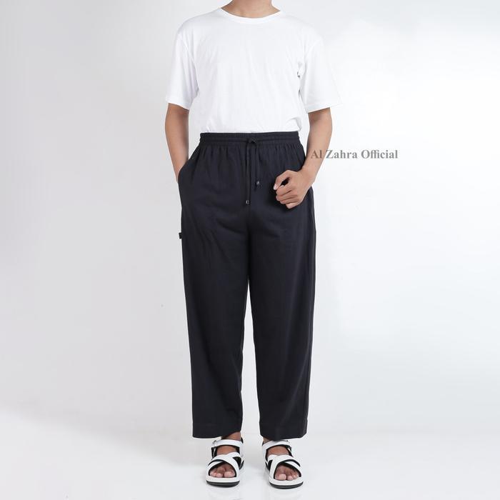 Celana Panjang Pria Al-Zahra Az-0942 Warna Hitam Ukuran S