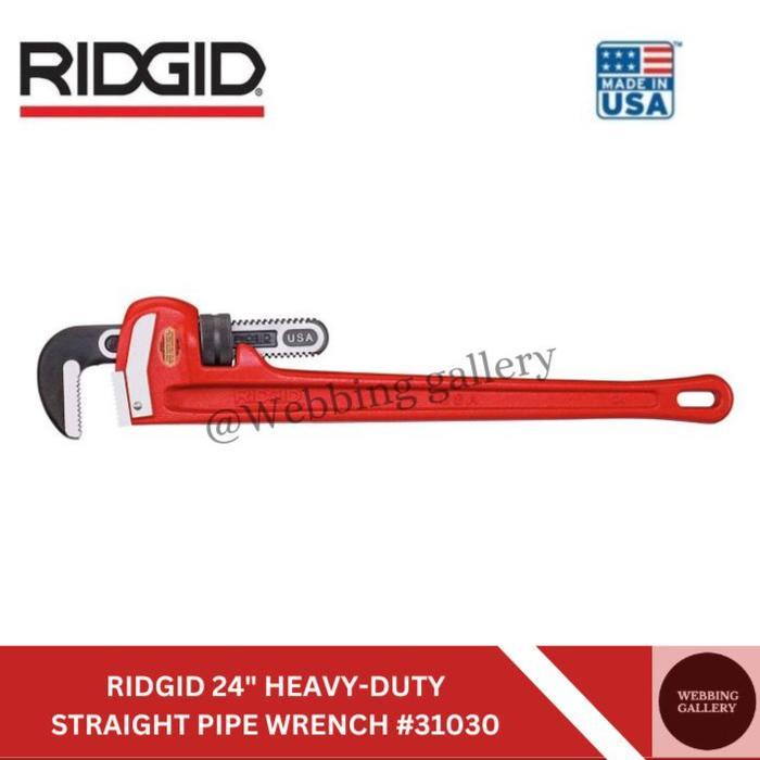 RIDGID HEAVY-DUTY STRAIGHT PIPE WRENCH 24" RIDGID 31030 - KUNCI PIPA