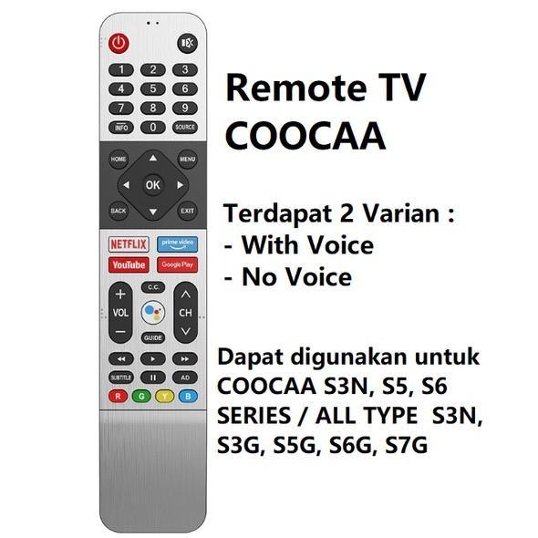 Diskon Remot Remot Tv Coocaa Led/Lcd Android Smart Tv Bluetooth