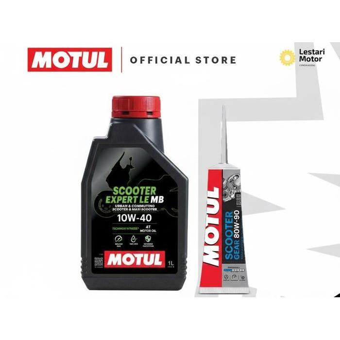 Motul Oli Scooter Expert Le 10W40 1 Liter Untuk Motor Matic Nmax Pcx Aerox Vario 125 150 Hemat Bahan