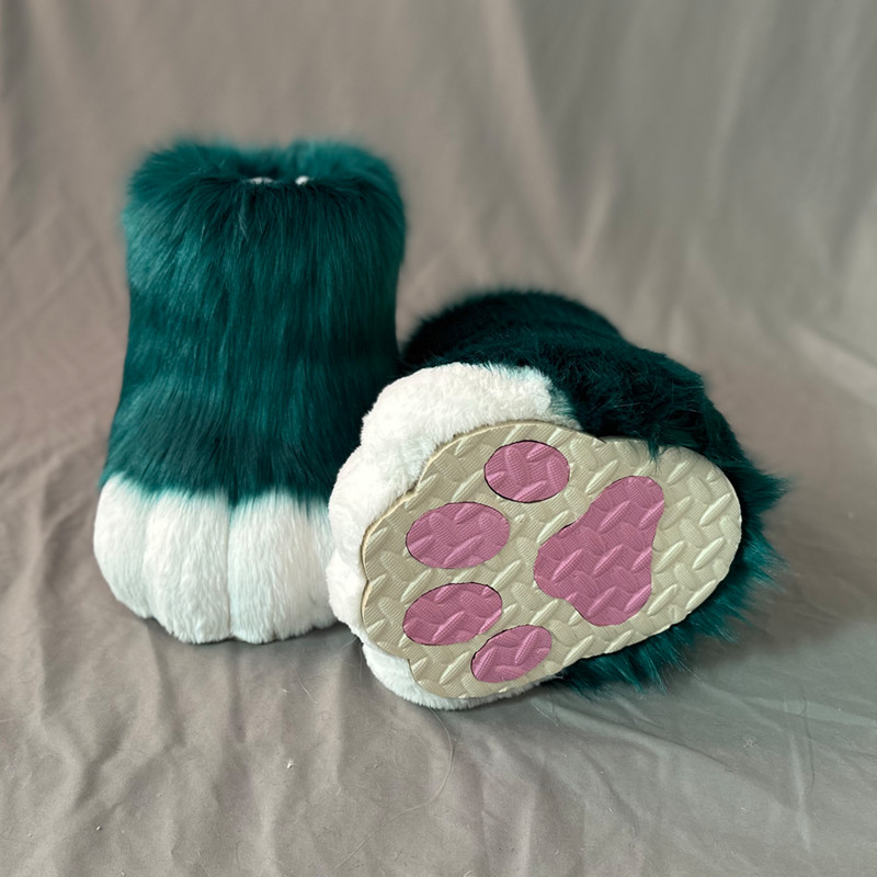 Fursuit feet paw shoes kit plush furry boots fursuit costume paw shoes halloween accessories cosplay