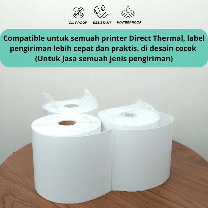 Kertas Thermal 100X150/Label Thermal/Sticker Thermal/Kertas A6 Bare #Gratisongkir