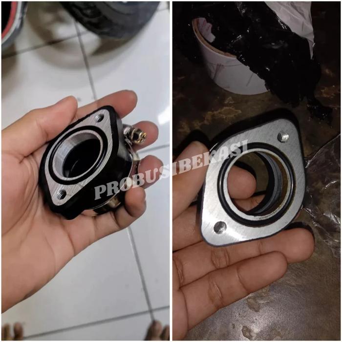 Paket Karburator Karbu Keihin PE 24 26 28 + Manipul Intake intek Manifold Sepeda Motor Yamaha Byson