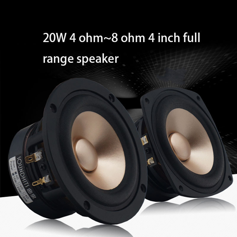 30W 4 Inch Speaker 4ohm~8ohm Full Range Speaker Tweeter Midrange Woofer Diy High Power Fever