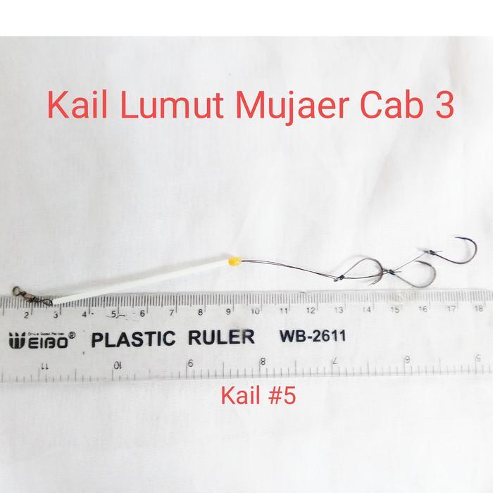 Hook Kail Rangkaian Lumut Mujaer Rakitan Cabang 3 Pancing Mujair Murah