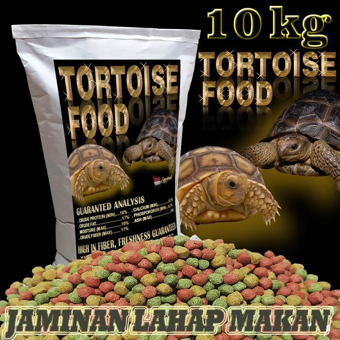 NEW PRODUK 10KG MAKANAN TORTOISE FOOD SULCATA PAKAN KURAKURA DARAT INDIAN STAR CHERRY HEAD RADIATA
