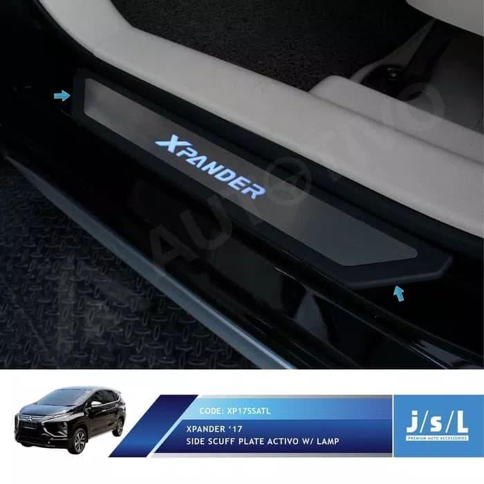Side Scuff Scuf Sil Sillplate Samping Lampu Nyala Led Xpander