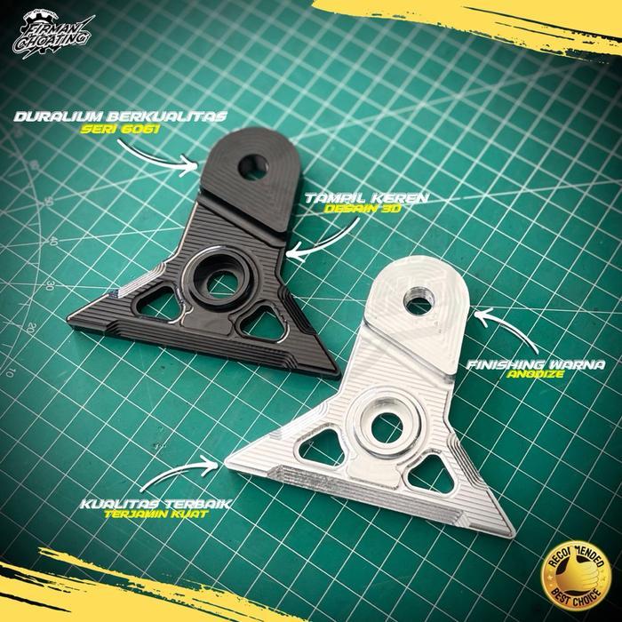 BREKET BRIKET KNALPOT RX KING NEW ORIGINAL CNC DURALIUM BERKUALITAS PREMIUM 60601