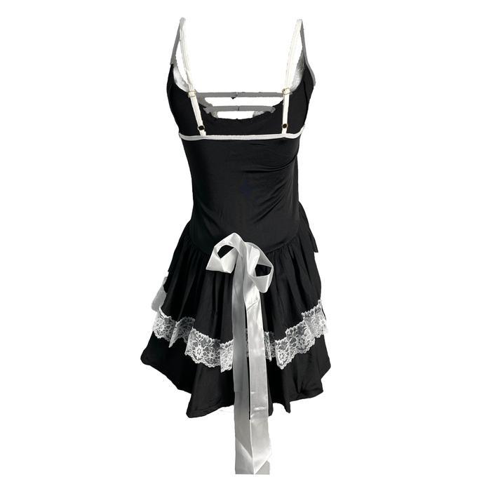 Diskon [ RedPink ] Lingerie Gaun Cosplay Premium Mix Fit Dress Cute Wanita Dewasa Seksi Addict