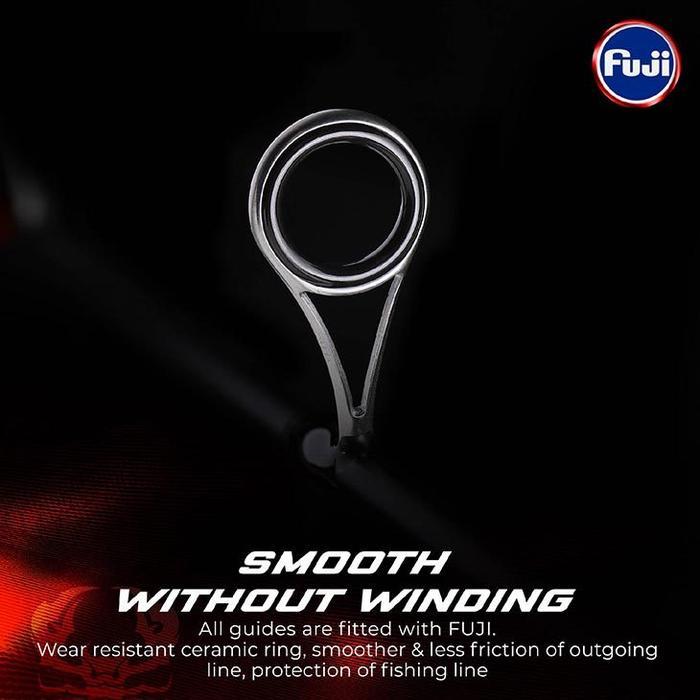 Joran Eupro Scorpion King Pe2 Pe3 Pe4 Carbon Material Spinning Joran Jigging Ring Guide Fuji