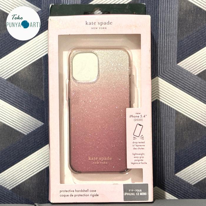 Casing Kate Spade Protective Hardshell Case For Iphone 12 Mini Casing Original Resmi Ibox - Glitter