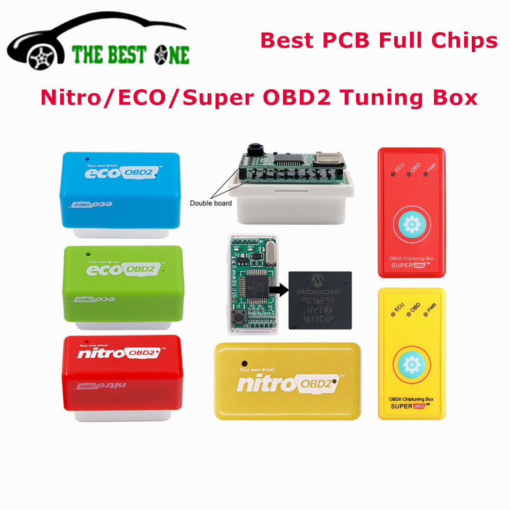 sale Original Full Chips Eco Nitro OBD2 Chip Tuning Box Benzine Diesel EcoOBD2 Save Fuel NitroOBD2 M