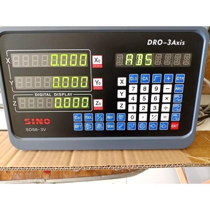 DRO 3 Axis Utk Milling, Bubut, Surface Grinding & Mesin Industri lainnya