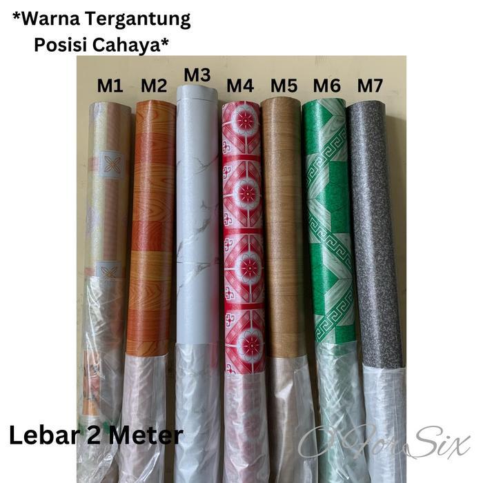 Terlaris KARPET PLASTIK LANTAI / PERLAK LANTAI / MEJA TEBAL LEBARR 2 METER (PATTAYA)( PER METER )