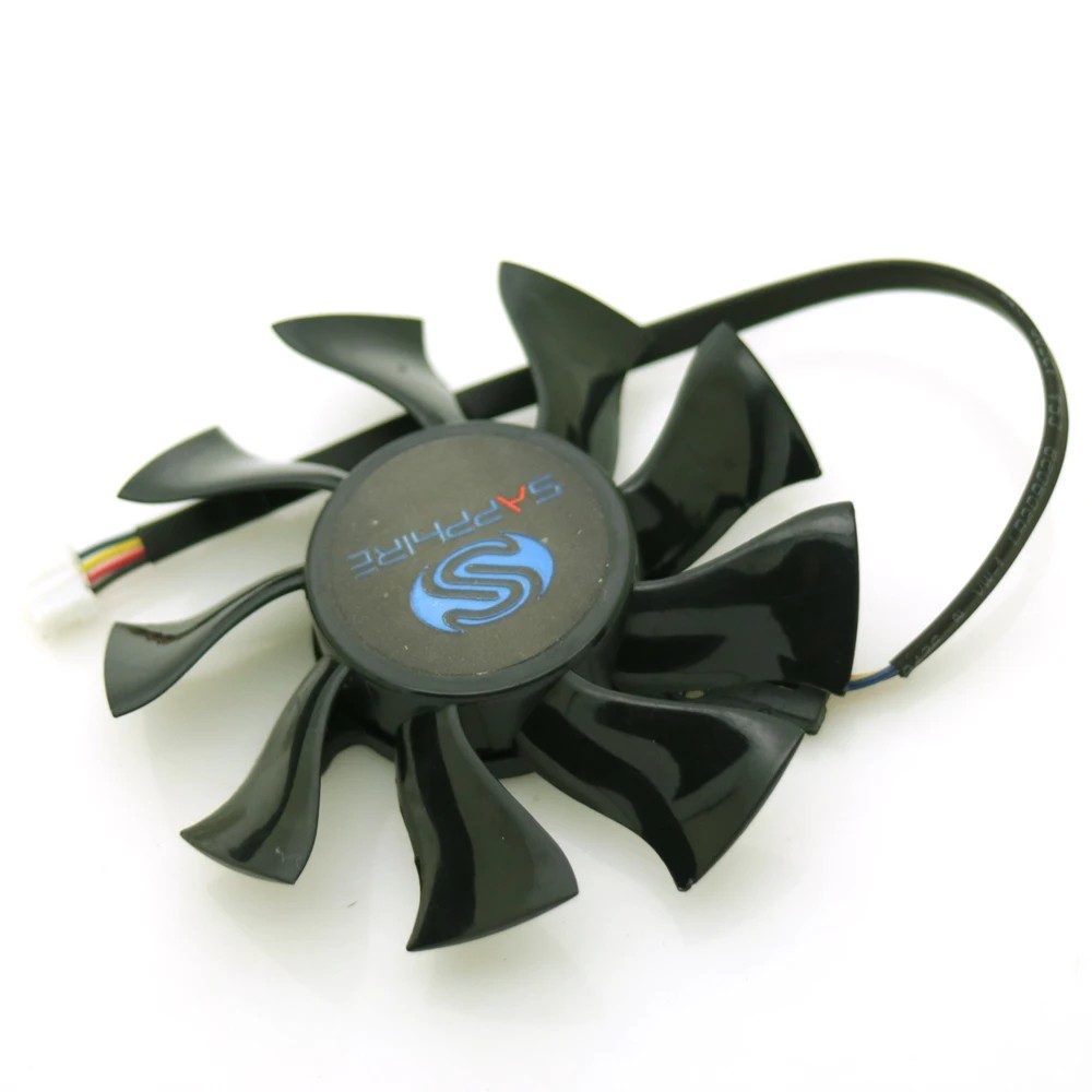 FD8015H12S 75mm 4Pin 4Wire VGA Fan For Sapphire HD6850 HD4860 HD5850 HD4890 Graphics Card Cooling