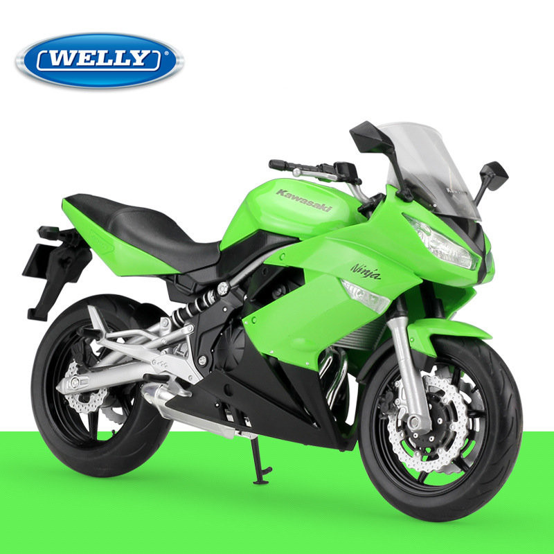 WELLY 1:10 Kawasaki Ninja 650R Alloy Racing Motorcycle Model Diecast
