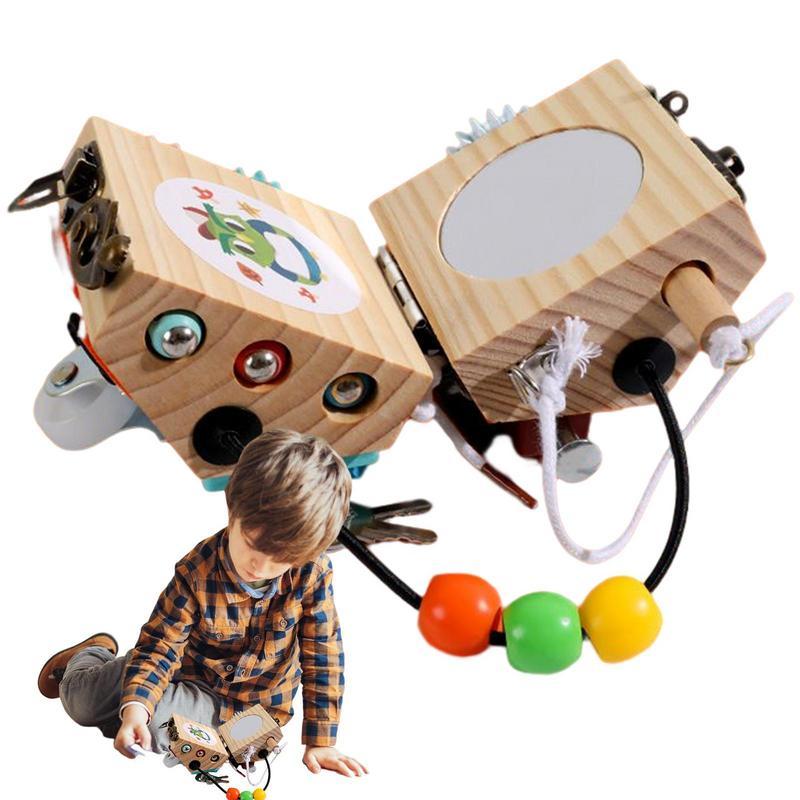 Montessori Toddler Busy Cube Busy Cube For Toddlers Fidget Toy Cube