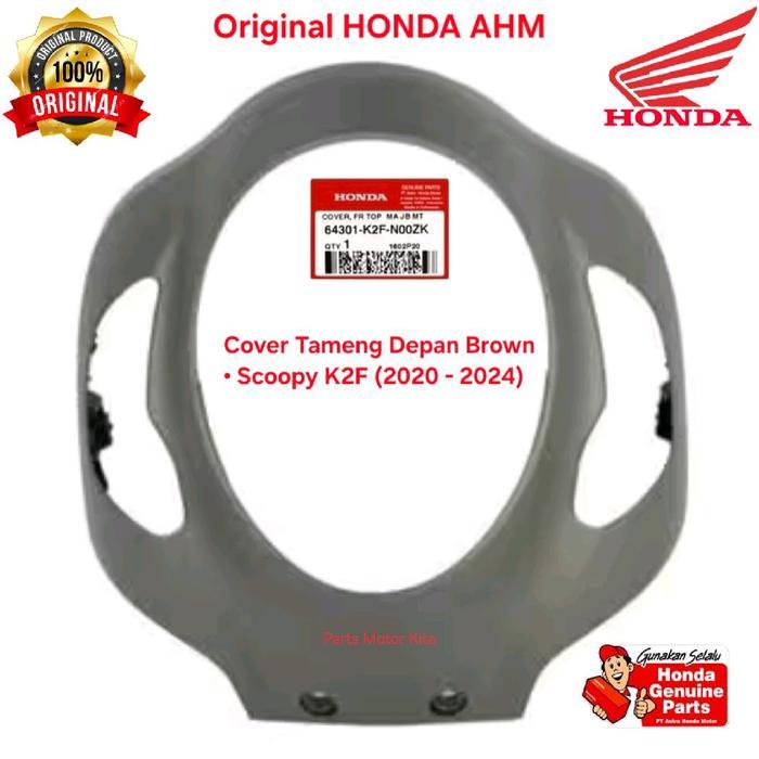 64301K2FN00ZK COVER FRONT TOP COVER TAMENG DEPAN BROWN HONDA SCOOPY K2F (2020 - 2024) ORIGINAL AHM