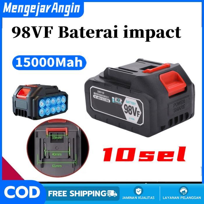 Krisbow - Baterai Litium Li-Ion Baterai Bor Elektrik Cordless Rechargeable/ Baterai 98Vf Baterai