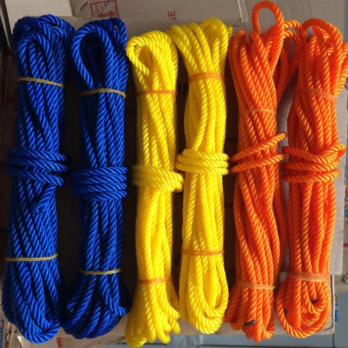 tali tambang plastik / tali tambang nilon 6mm (per ikat)