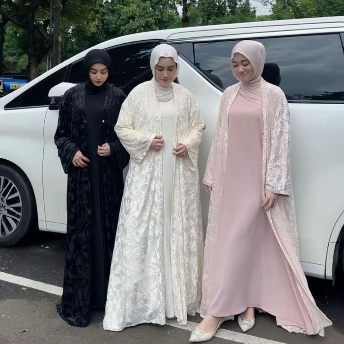 Balqis Dress / Dress 2 In 1 / Inner Dan Outer / Gamis Wanita Super Sale