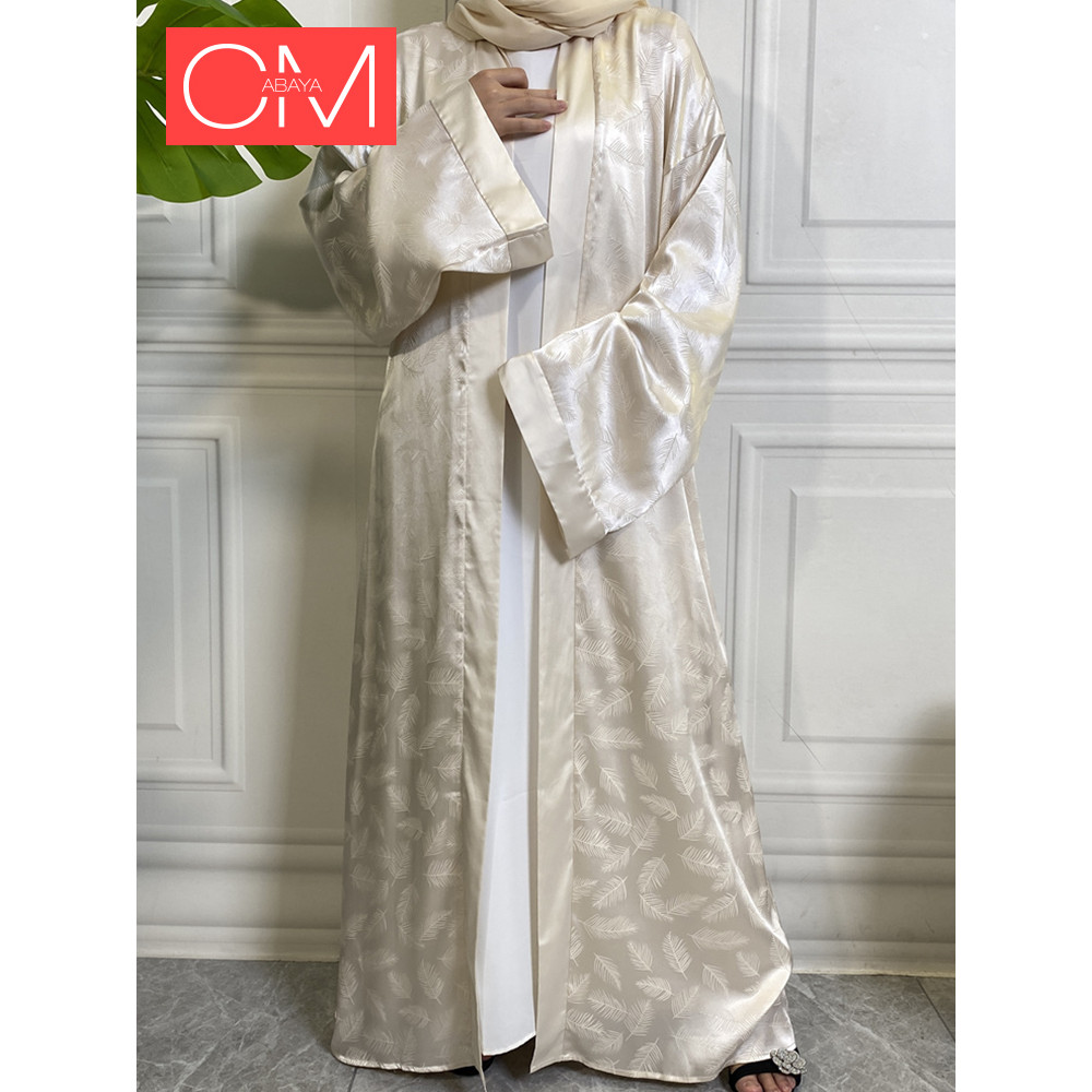 Fashion Satin Black Abaya Dubai Luxury Kimono Ramadan Kaftan Muslim For Women Dress Caftan Marocain