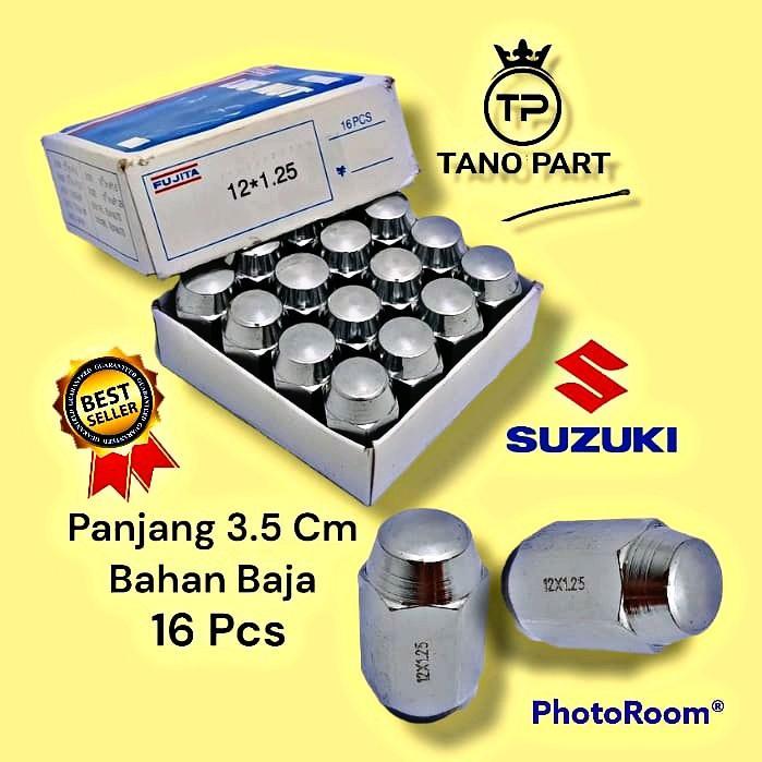 MUR RODA RACING BAUT LUGNUT MOBIL SUZUKI APV KARIMUN ESTILLO BAHAN BAJA TERMURAH