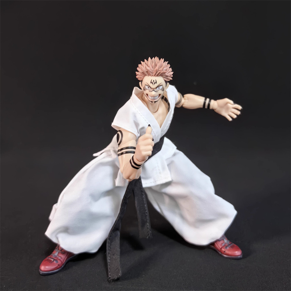 SHF 1/12 Scale Male Soldier Jujutsu Kaisen Ryomen Sukuna Clothings White Clothes Set Fit 6" Action