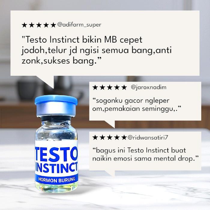 Testo Instinct 10 Ml Vitamin Burung Jebol Birahi Burung Testohormon Penggacor Burung Vitamin Ternak