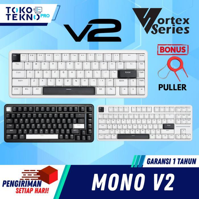 Vortexseries Vortex Mono V2 / V-2 / Gen2 Series Wired Gasket Mount Mechanical Gaming Keyboard 65% /