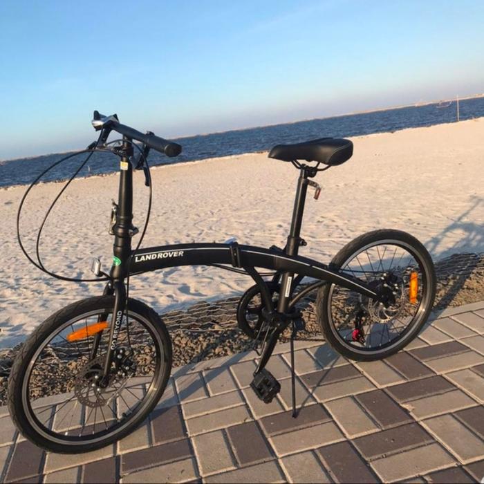 Sepeda Lipat Land Rover Disc Brake 20 Inch 7 Speed Shimano Alloy