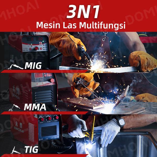 DOMHOAI Mesin Las Mig-250 Las Listrik Profesional Inverter Mesin Las Portabel Tampilan Digital