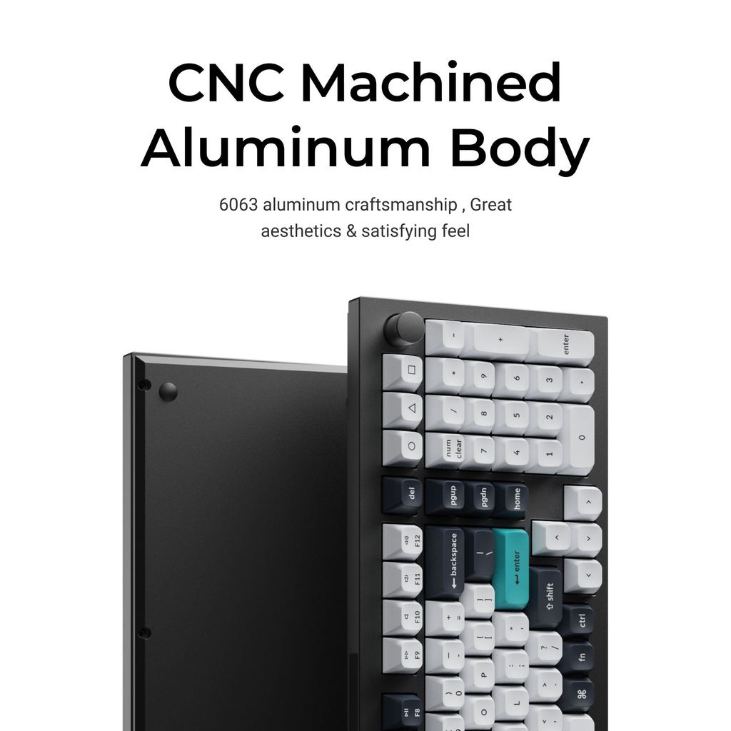 Keychron Q5 Max QMK/VIA Wireless Custom Mechanical Keyboard for Mac Windows Linux QMK/VIA