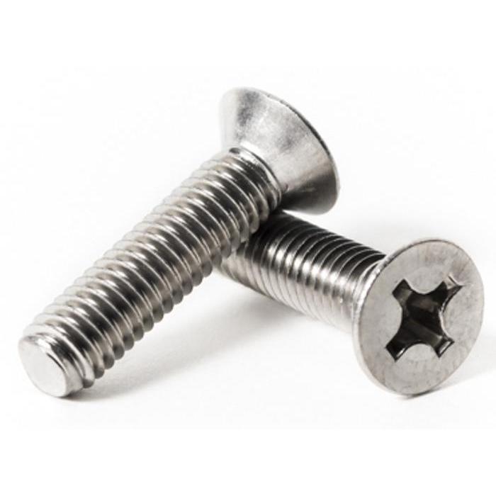 Baut JF M5X100 Machine Screw M5 X 100 Flat Head 5X100 Baut Obeng + Kepala Rata Stainless SS304