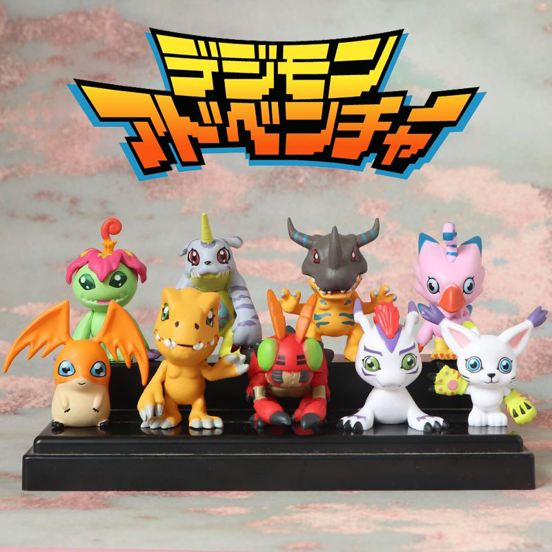 9pcs/set Digimon Digimon Adventure Anime Figure Model PVC Collection Ornaments Statue Dolls Birthday