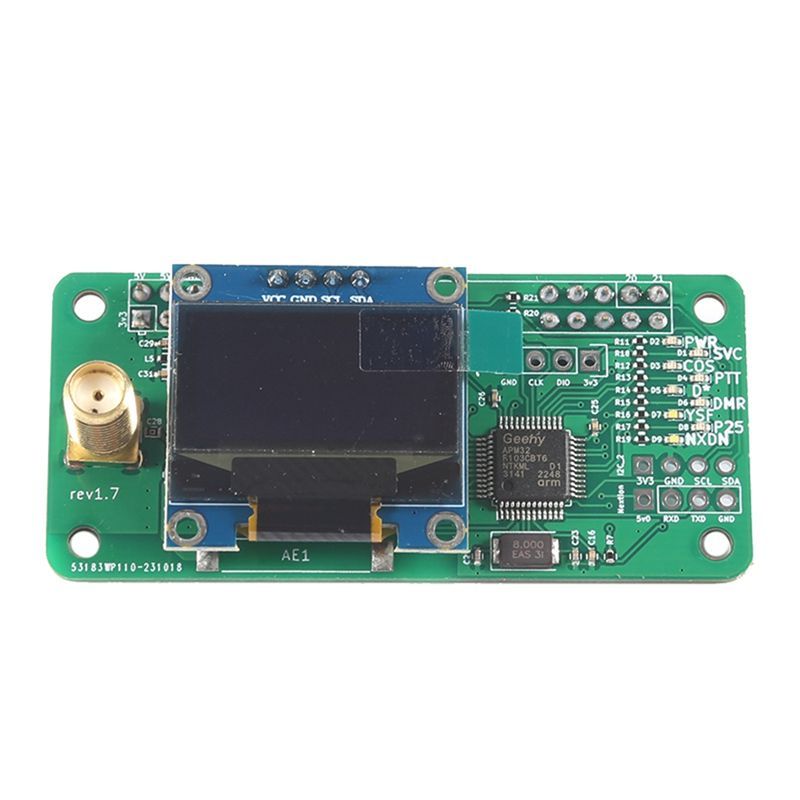 Daily For Raspberry Pi Extended MMDVM Hotspot OLED MMDVM DMR P25 YSF DIY Multi-Function Convenient