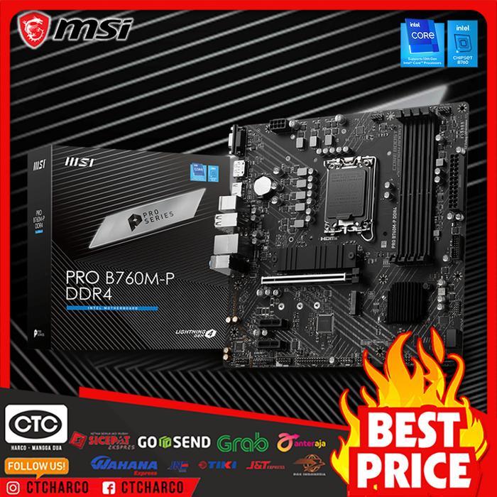 Motherboard MSI PRO B760M-P DDR4 - (intel LGA 1700, B760, DDR4)