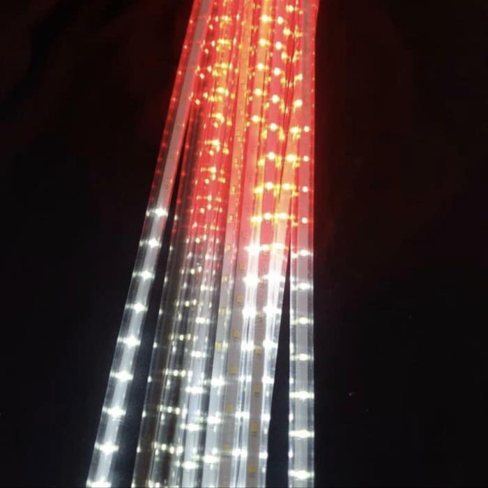 lampu led meteor rainbow lampu led meteor merah putih / lampu dekorasi