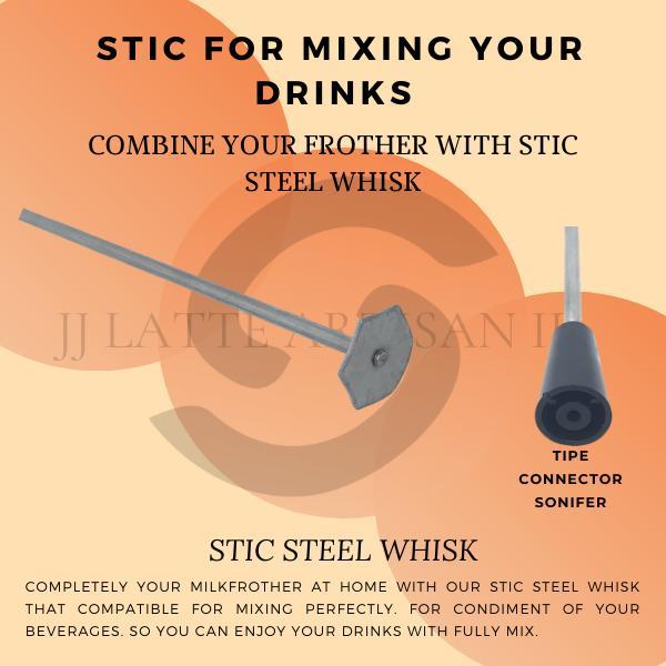 stik milk frother mixer pengaduk minuman untuk foaming cappucino bukan latte art